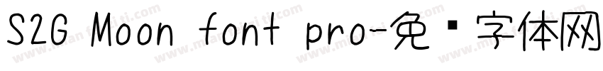 S2G Moon font pro字体转换